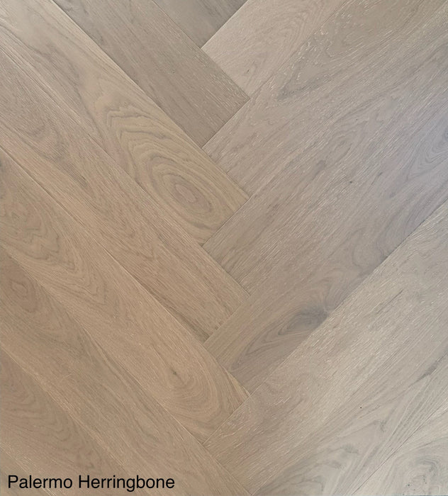 Palermo Herringbone Design - European Oak Modern Engineered Wood Flooring [5" Wide]