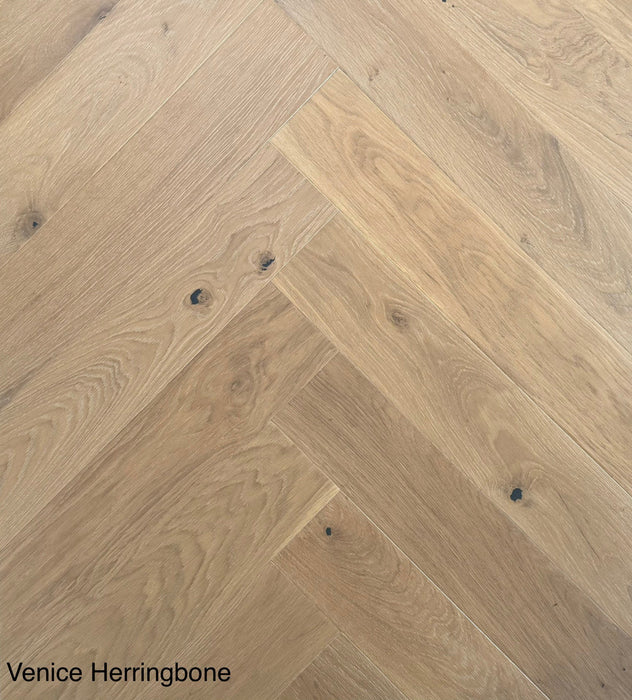 Venice Herringbone Design - European Oak Modern Engineered Wood Flooring [5" Wide]